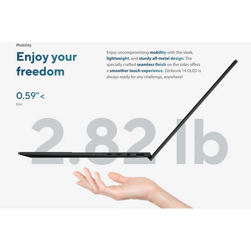 لپ‌تاپ ایسوس مدل ZenBook 14 OLED Q415MA-U5512