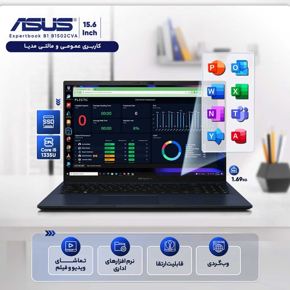 لپ تاپ ایسوس ExpertBook B1502CVA i5 1335U