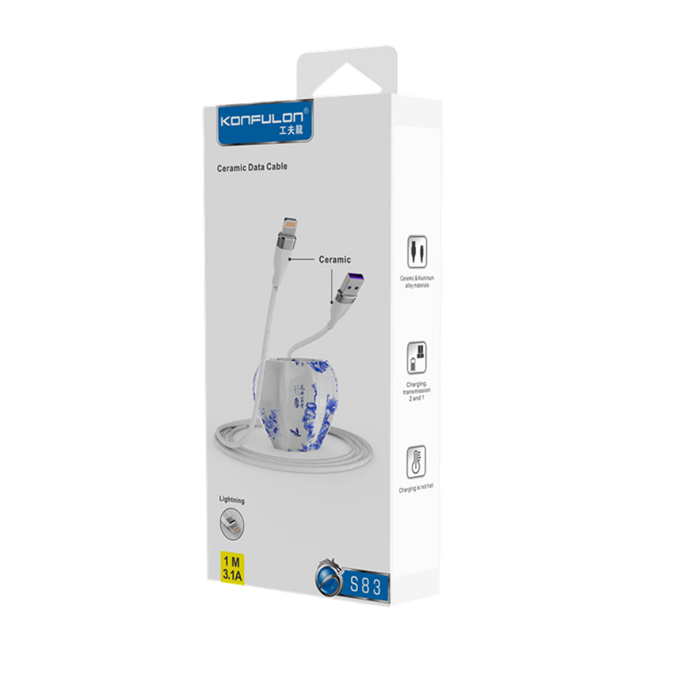 کابل USB گوشی آیفون کانفلون S83